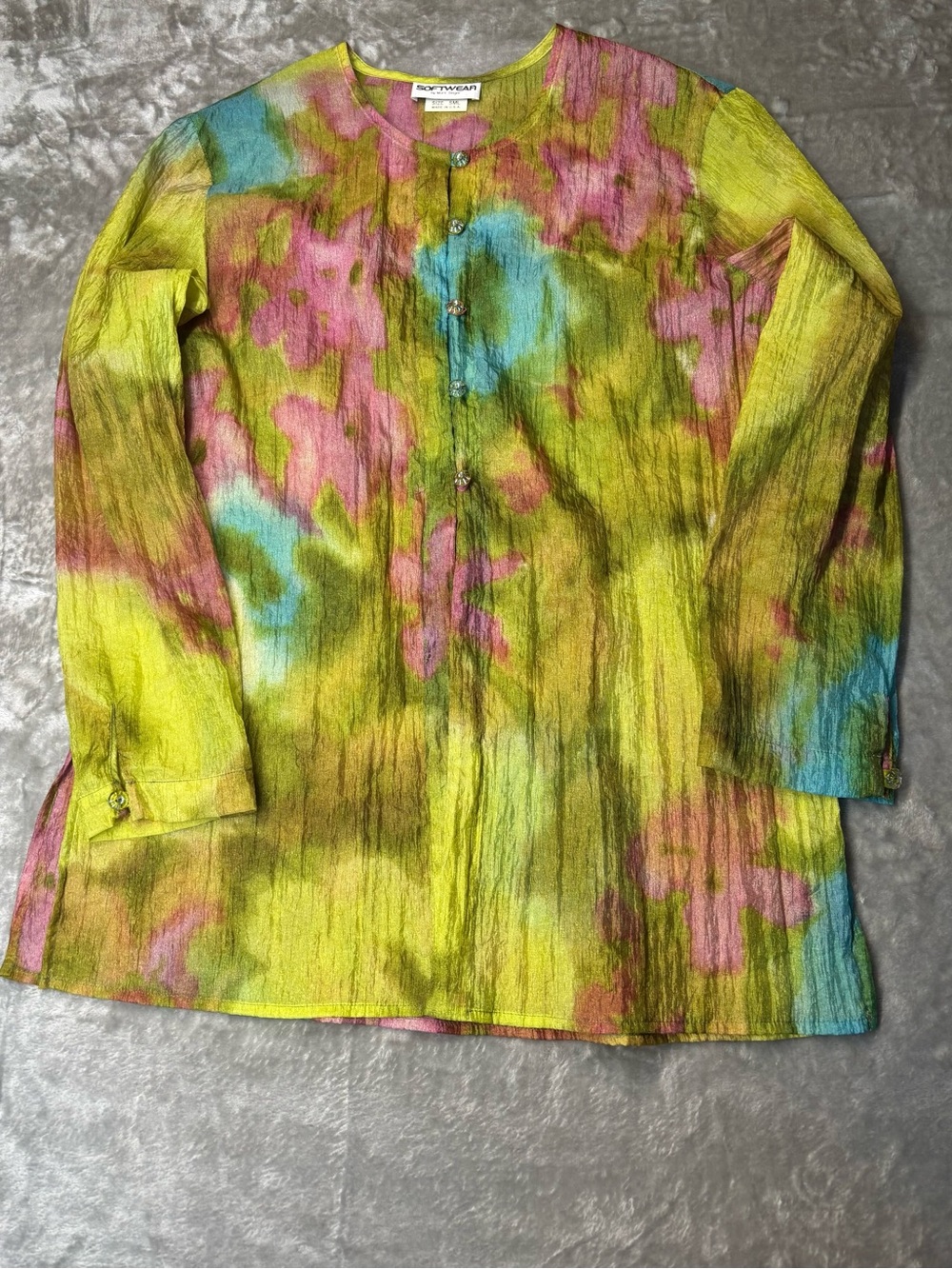 Softwear by Mark Singer Light Flower Tunic